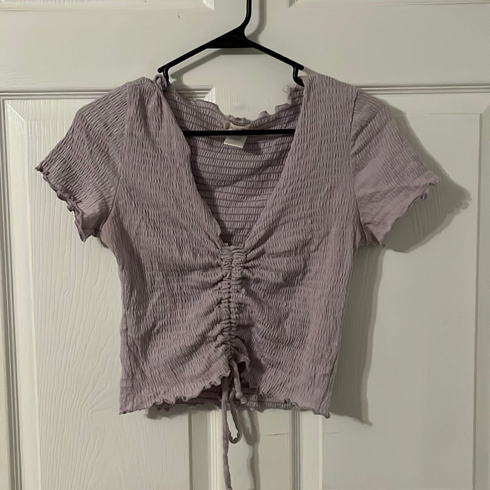 Medium Altar’d State lavender crop top